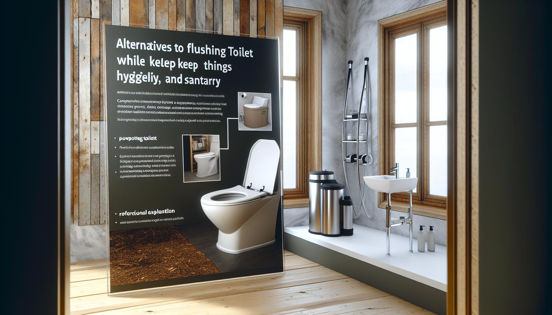 Alternatives to Flushing: Safe and sanitary‌ Options