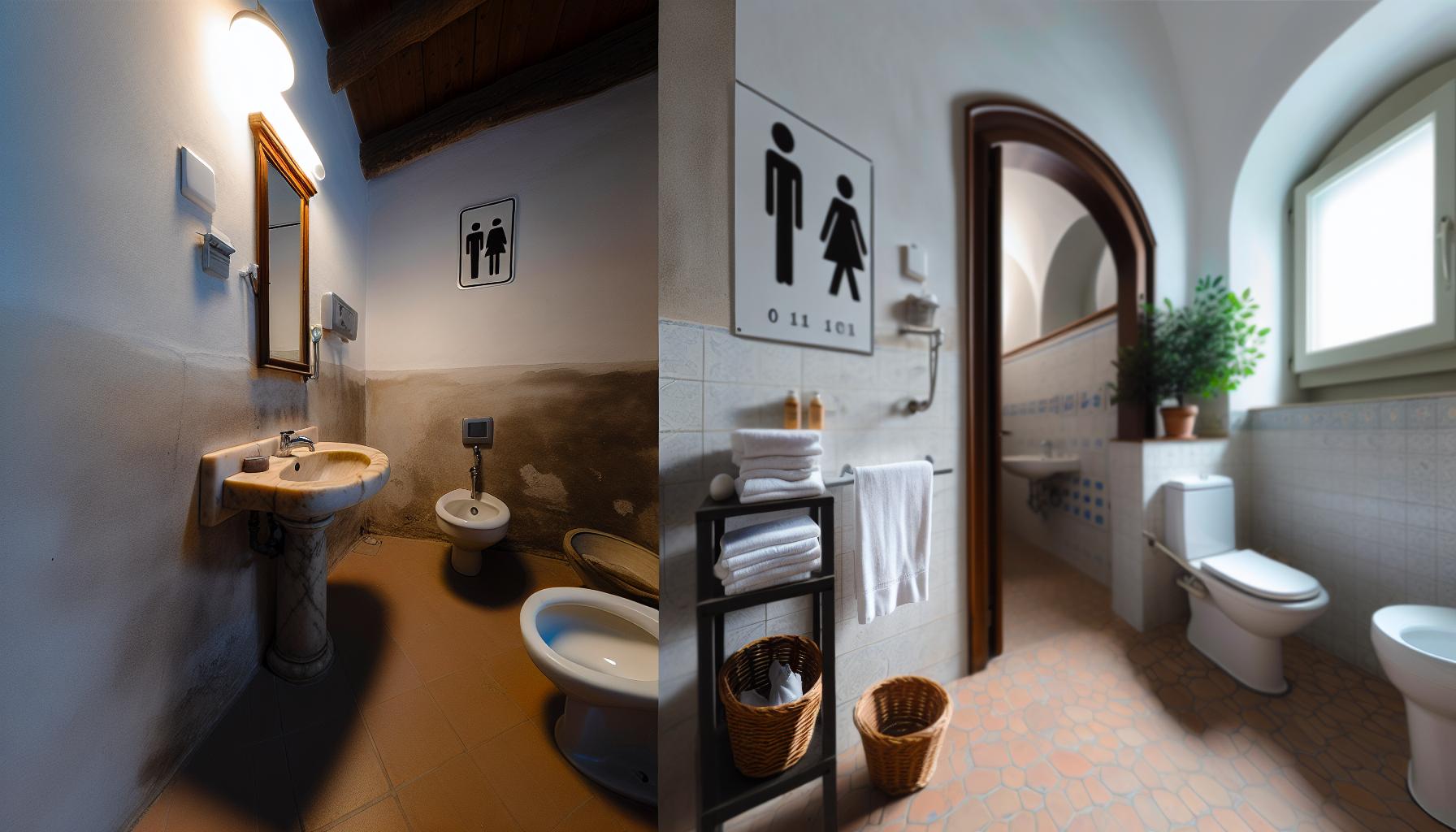Differences Between public and Private Bathrooms in Italy