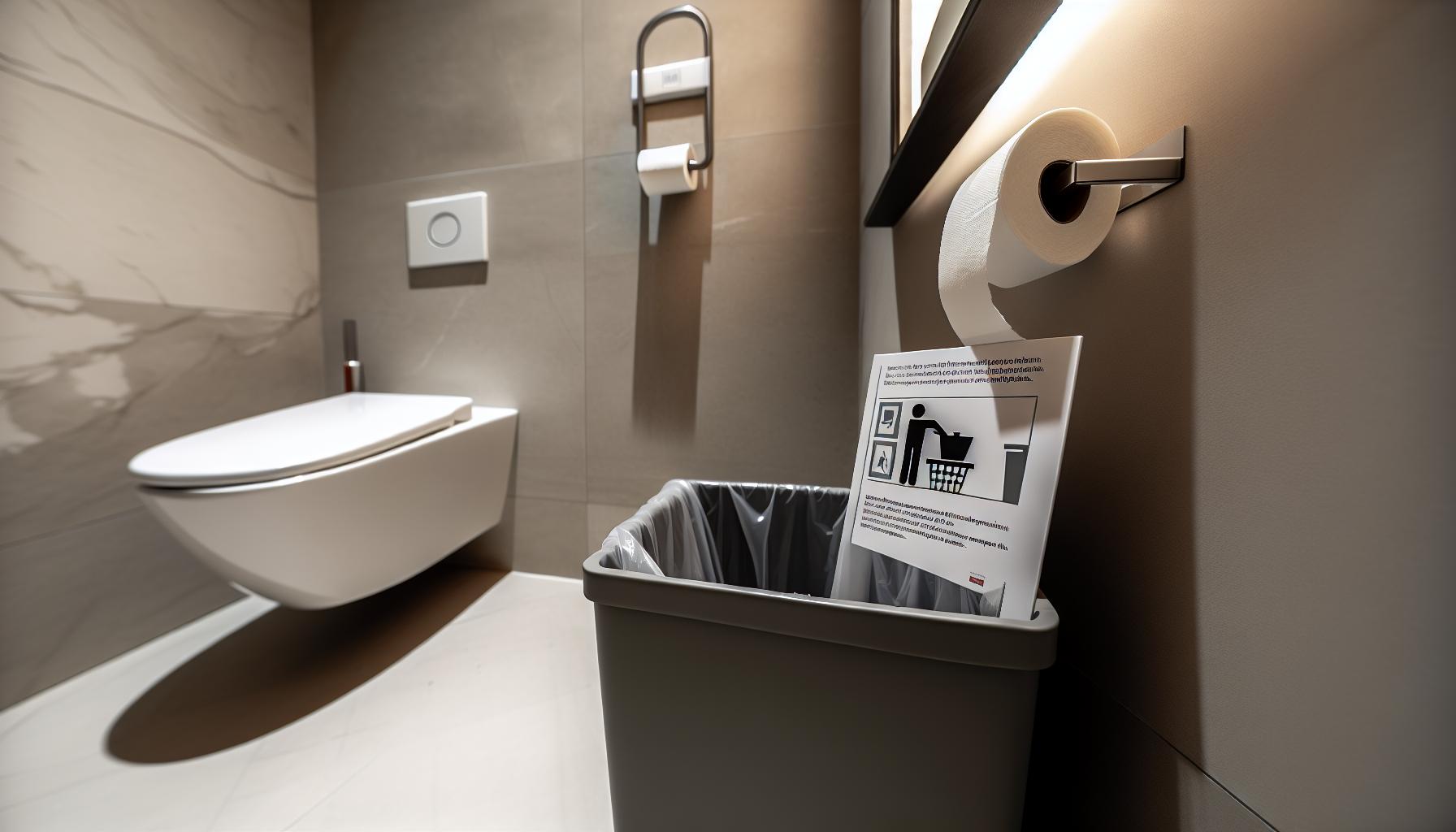 How to Dispose of‍ Toilet ⁢Paper properly in Italian Accommodations
