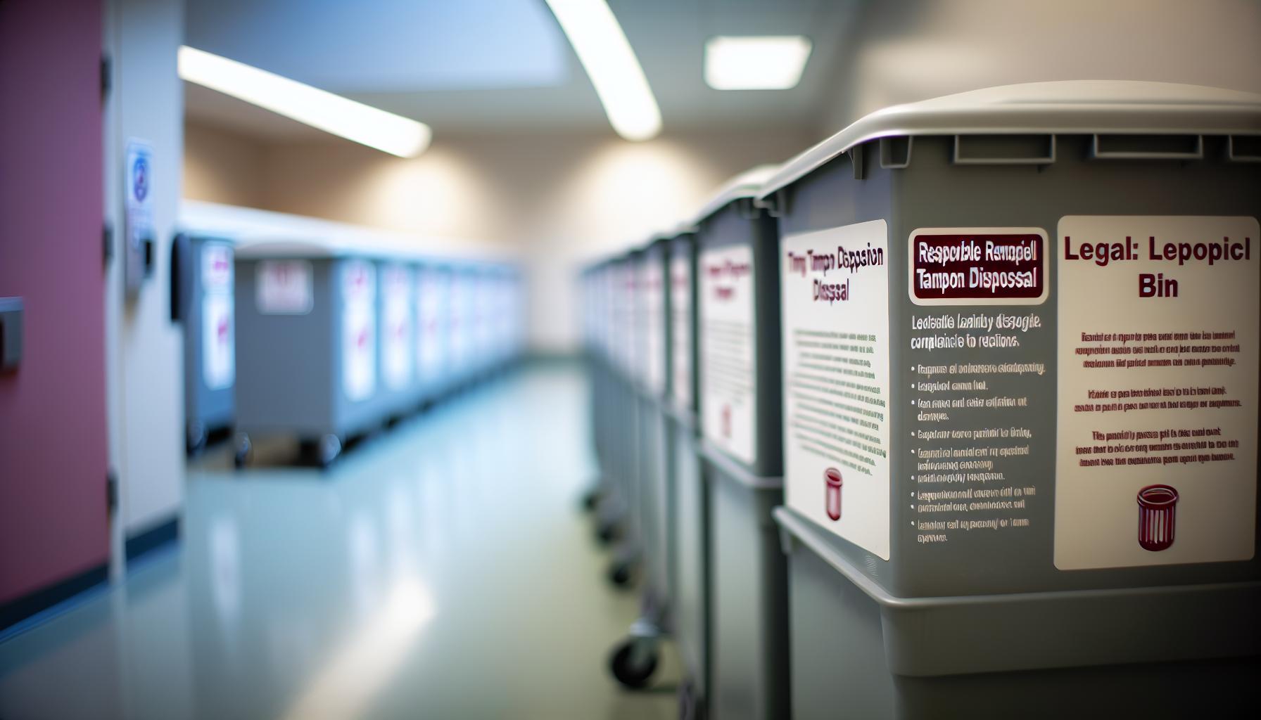 Legal and Regulatory Perspectives on Tampon Disposal