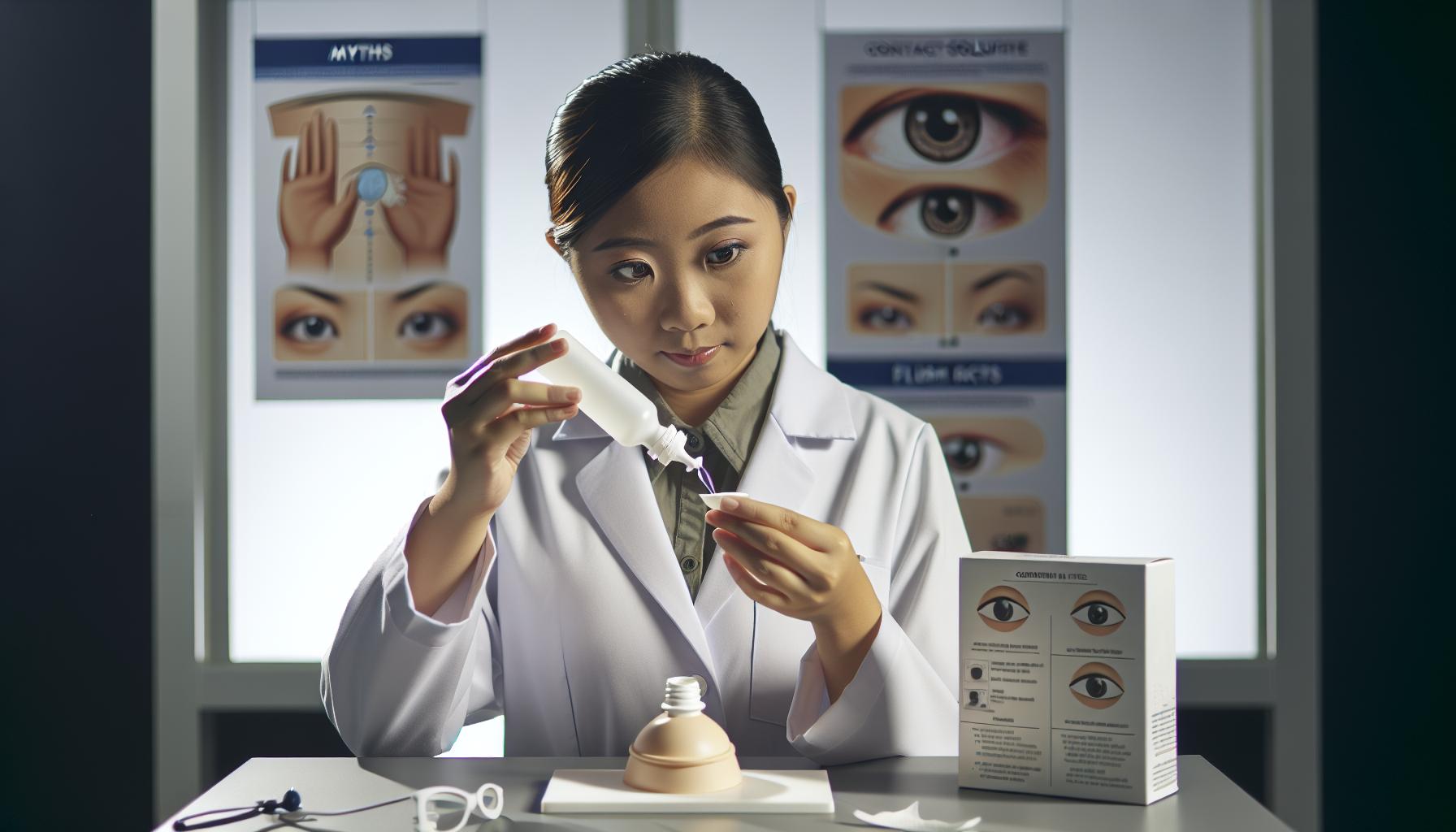 Myths and facts About Flushing Eyes With Contact solution