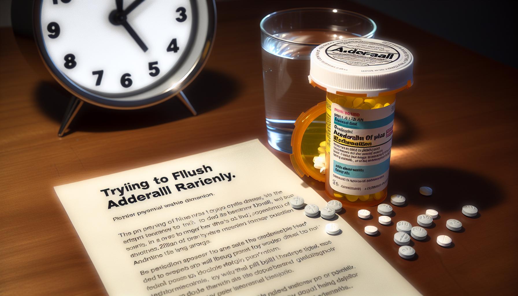 Potential Risks of ‍Trying⁢ to Flush Adderall ‌Rapidly