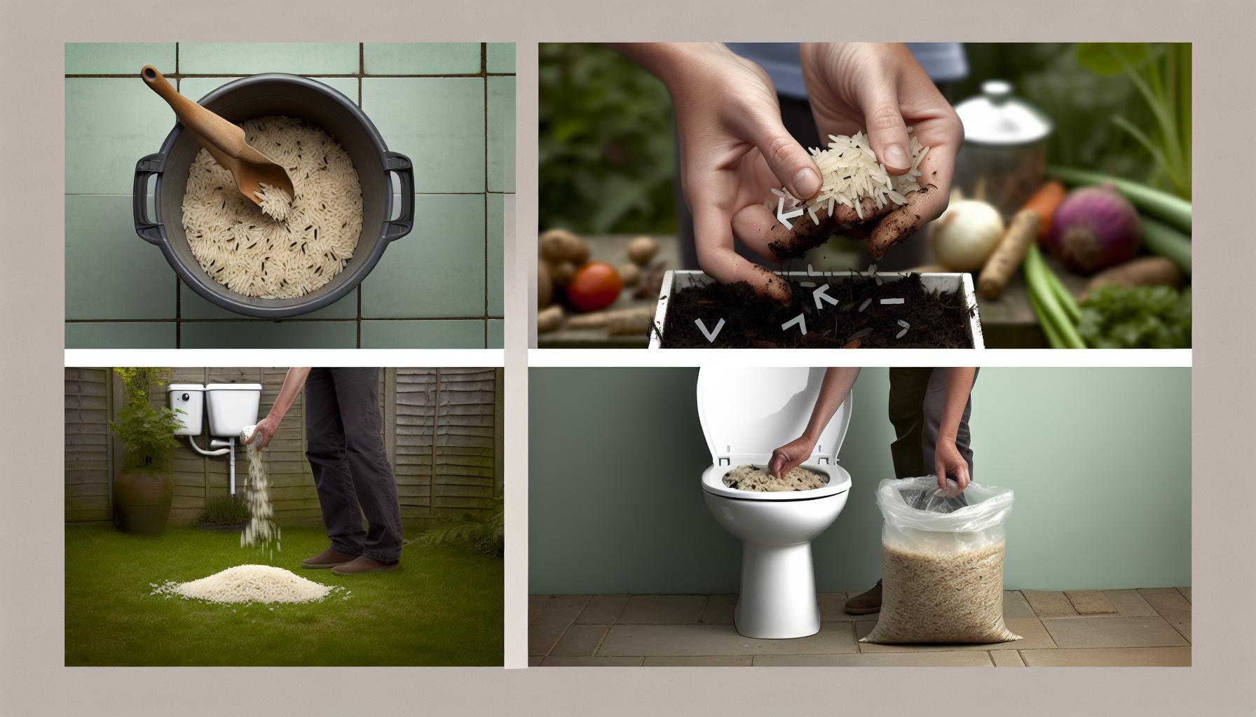 Safe Alternatives to Flushing Rice down the Toilet
