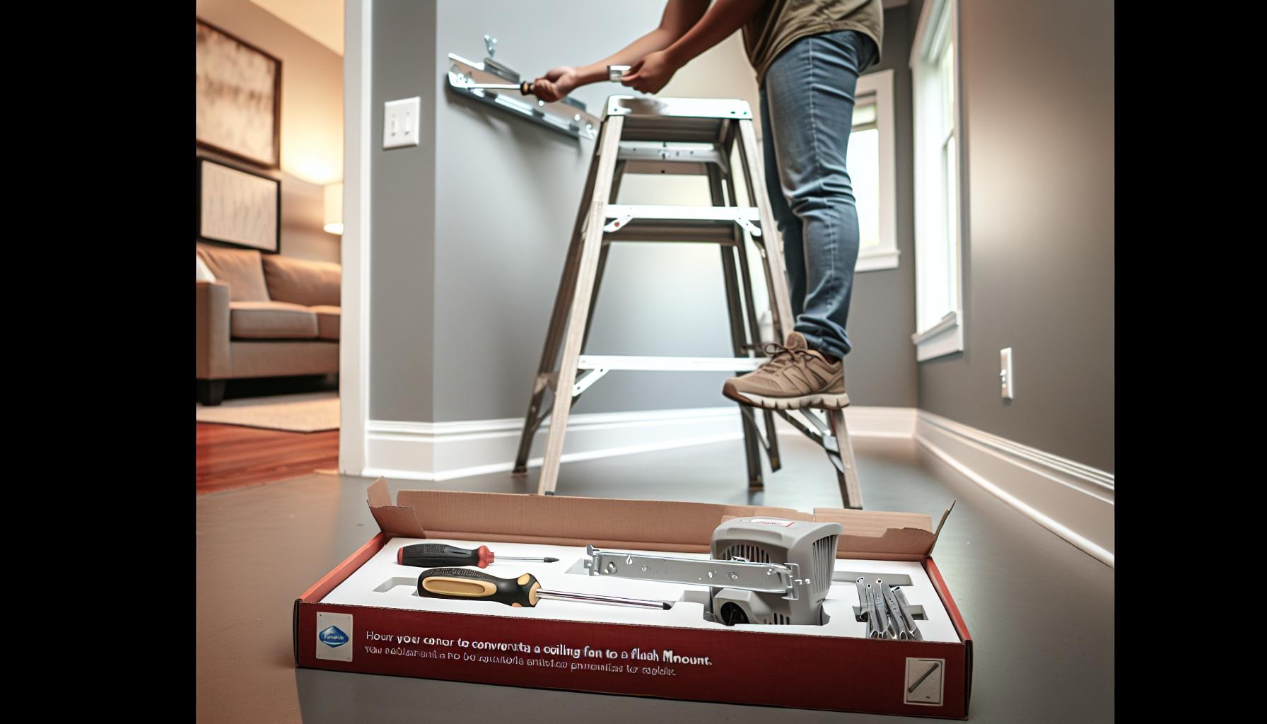 Can You Make a Ceiling Fan Flush Mount? Installation Guide 4 Step-by-Step Guide to Converting a Ceiling Fan to Flush Mount