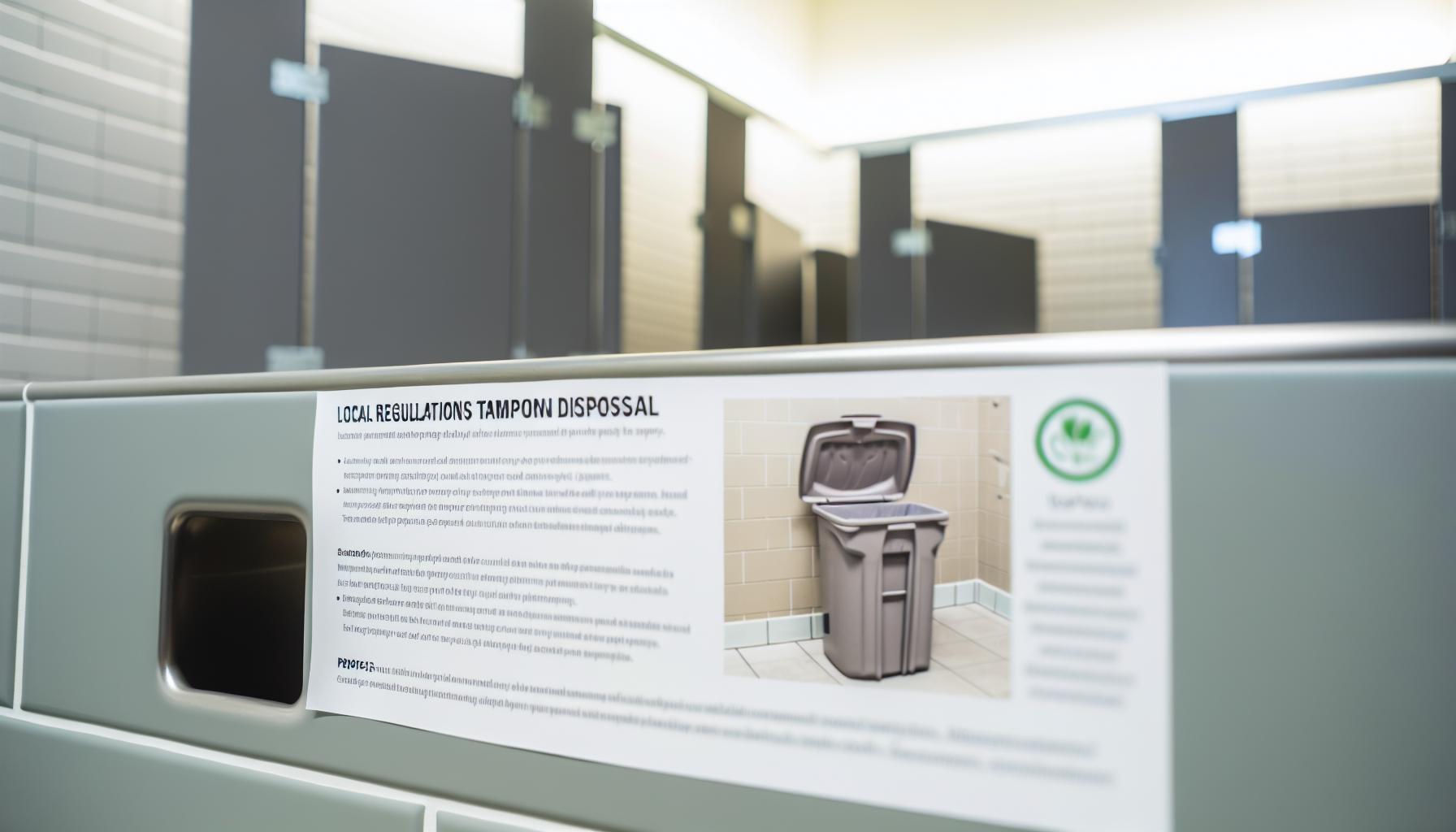Can You Flush Tampons? Menstrual Product Disposal Guide 9 What Local Regulations Say About Tampon Disposal