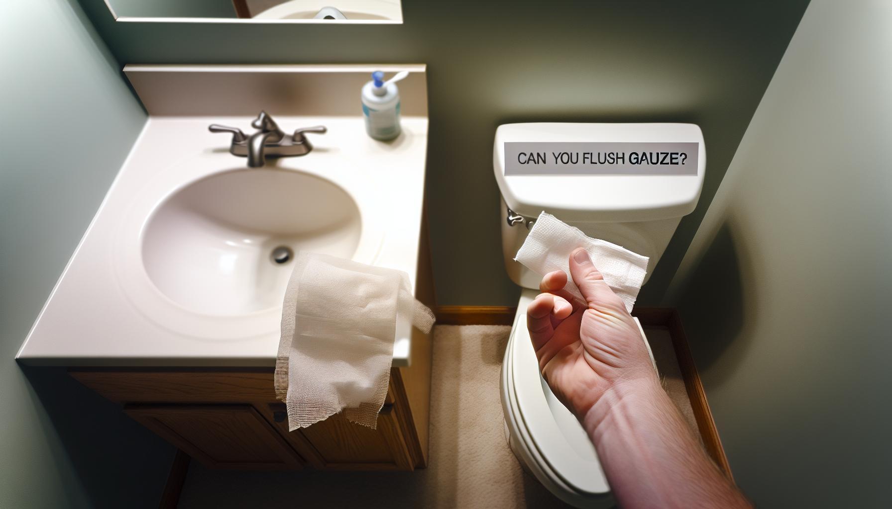 Can You Flush Gauze? Medical Waste Disposal at Home