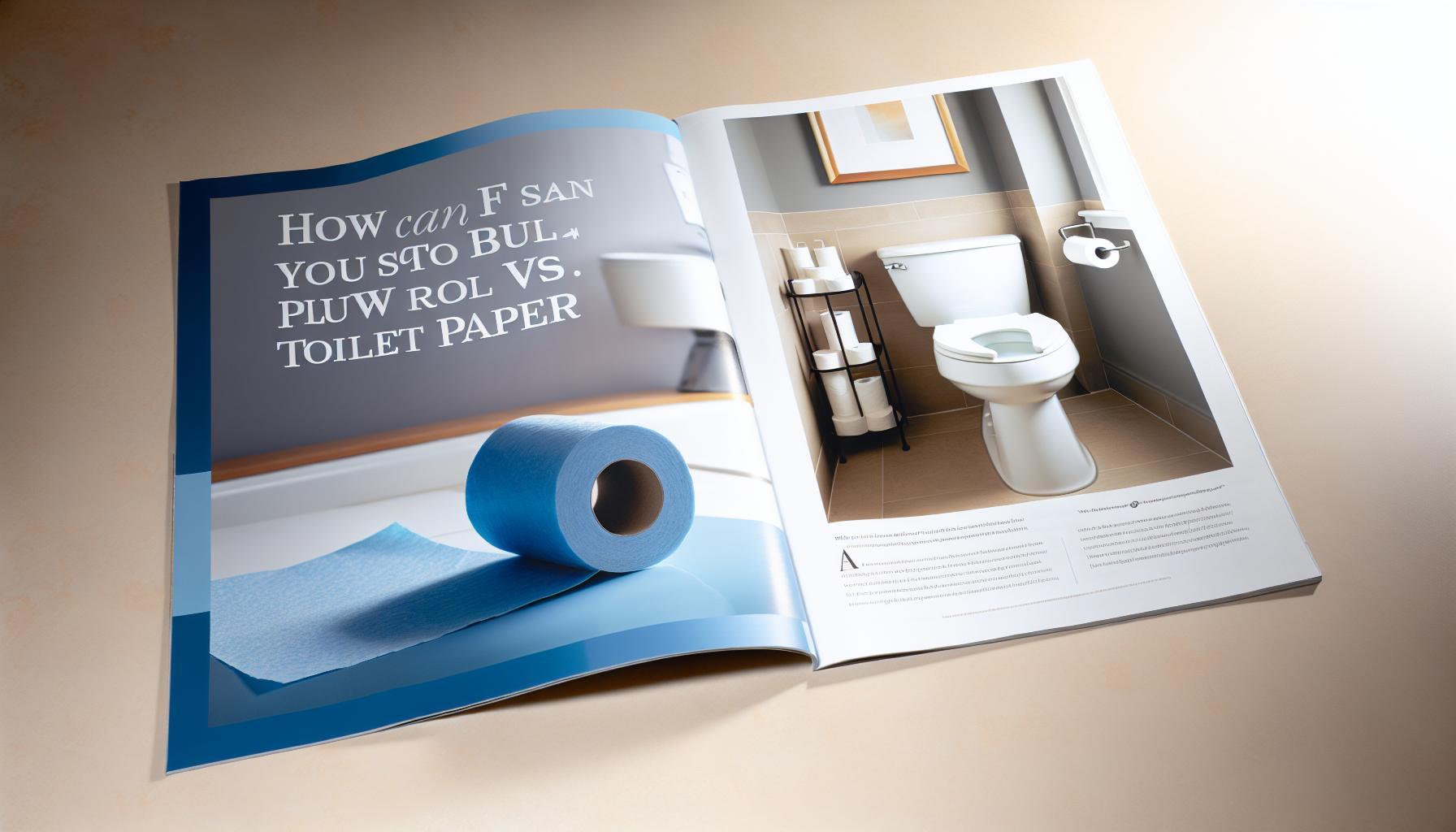 Can You Flush Blue Roll? Paper Towel vs. Toilet Paper
