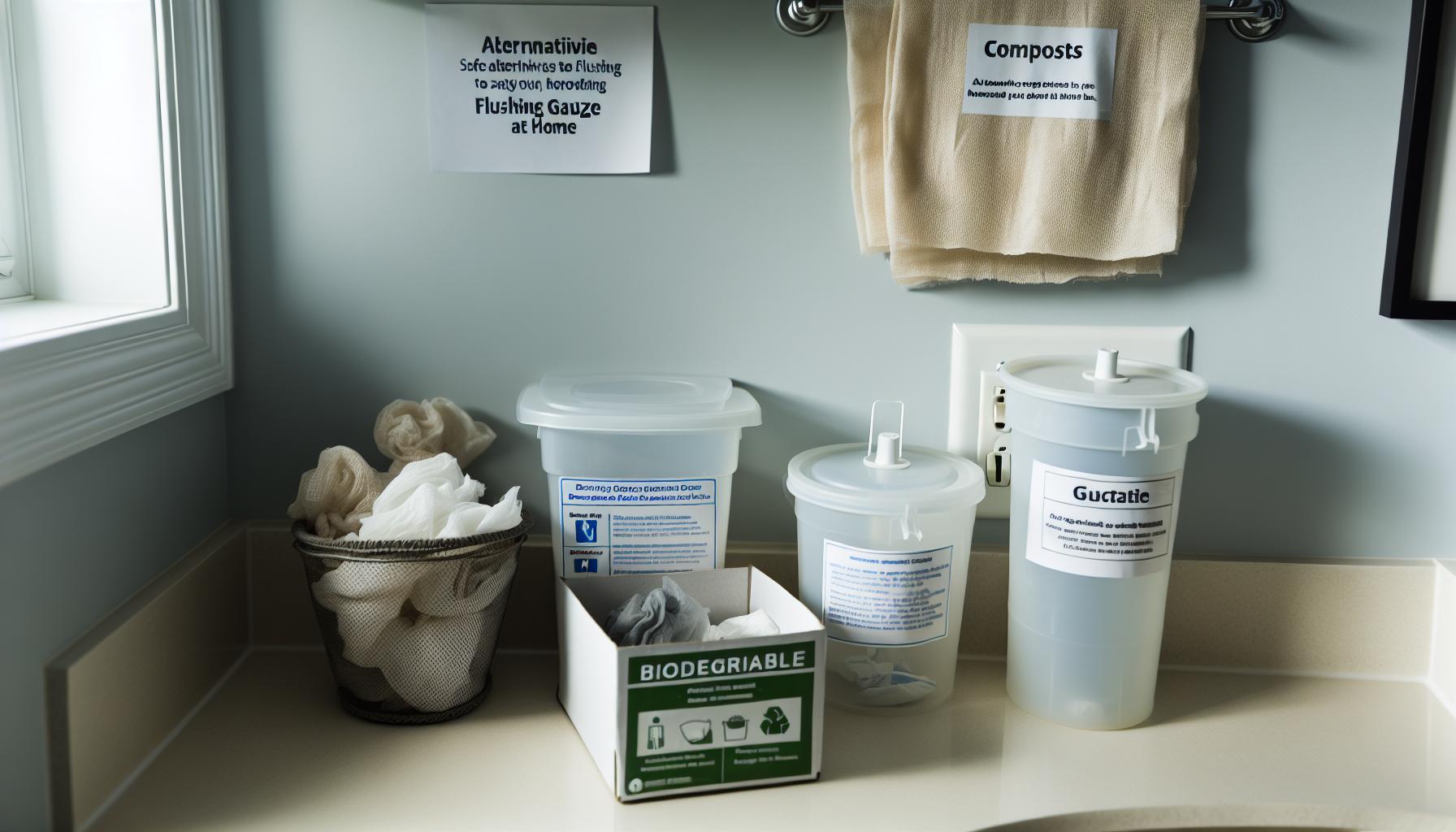 Safe ‌Alternatives to Flushing Gauze at Home