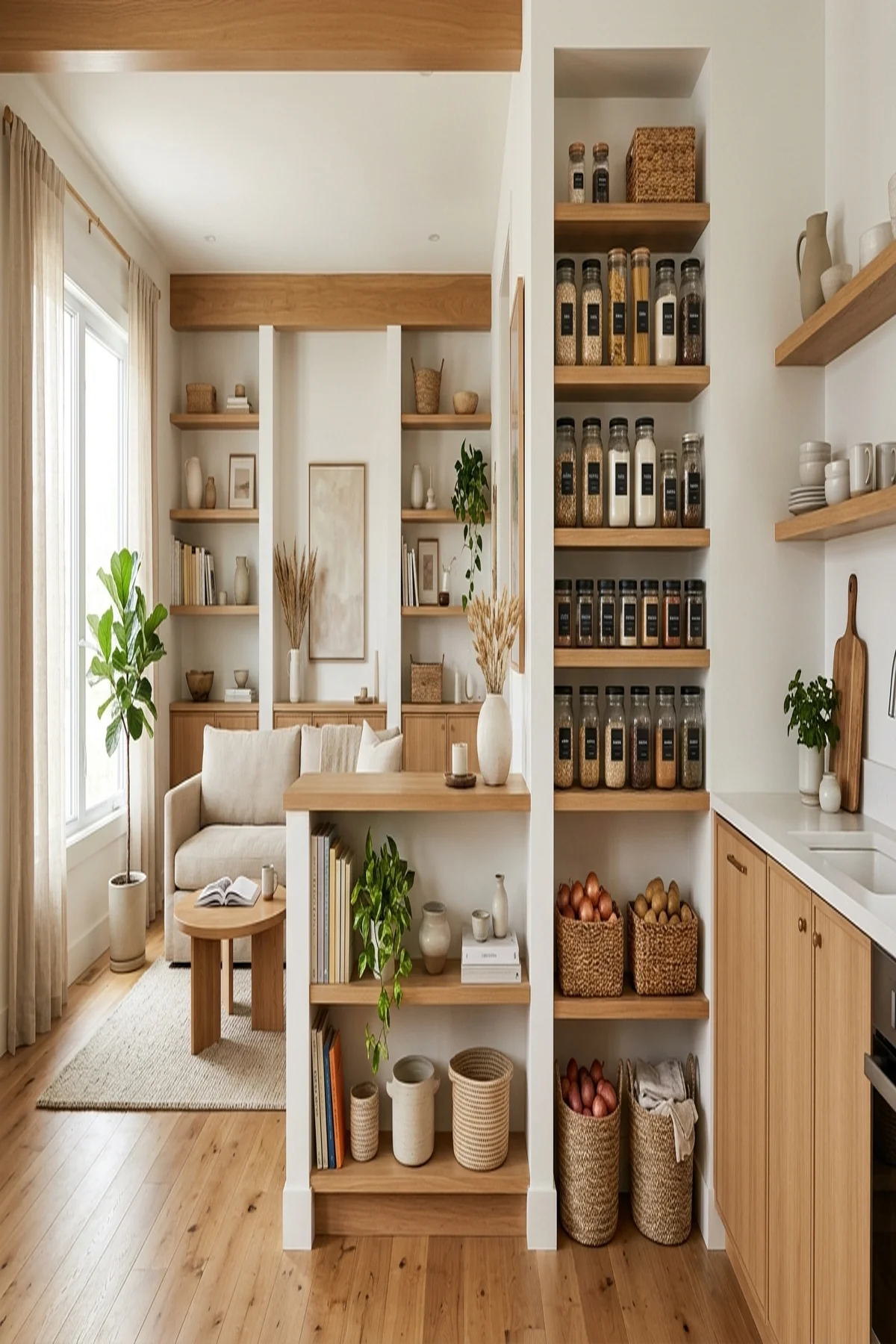 7. Wireless Motion-Sensor Under-Shelf LED Lighting Strips - closet organization ideas (AI Generated Image)