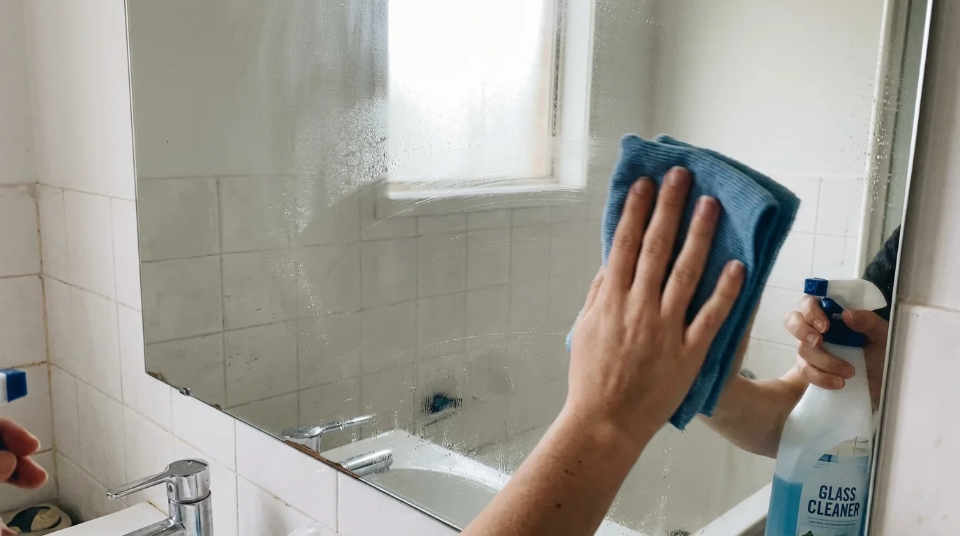 clean house bathroom porcelain stain removal (AI Generated Image)