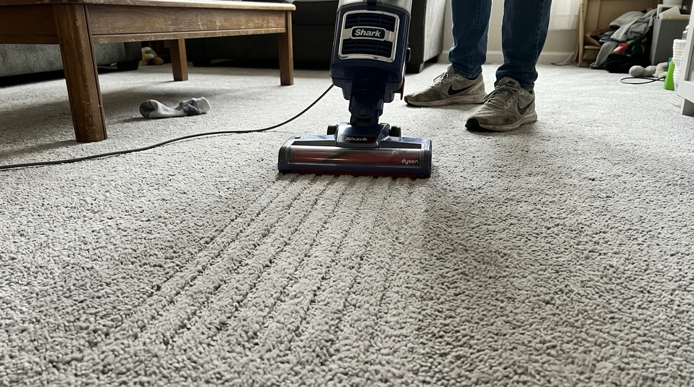 clean house bathroom tile grout steam cleaning (AI Generated Image)