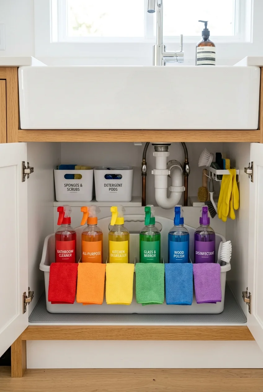 10 Pro Hacks to Clean House Fast: The Room-by-Room Reset 11 clean house safety chemical cleaning hazards (AI Generated Image)