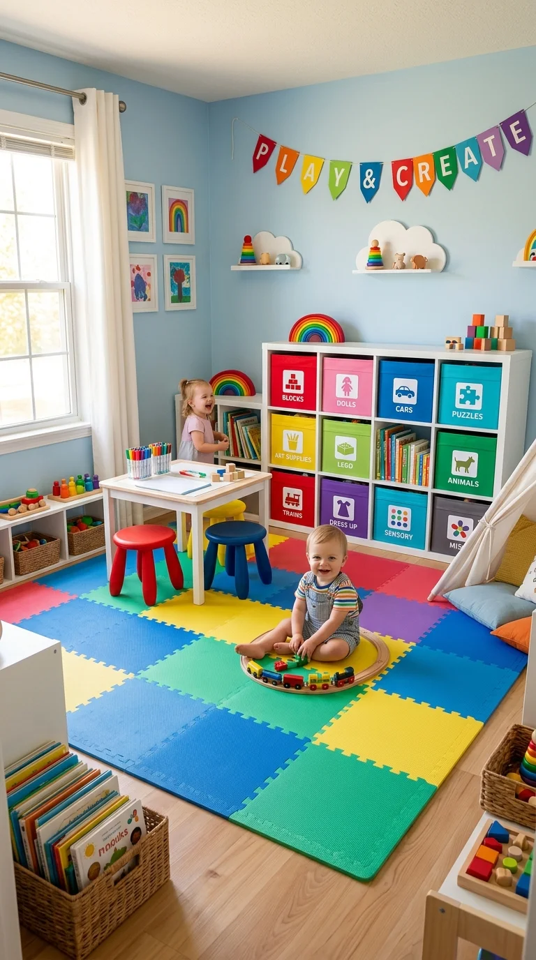 10 Room-by-Room Cleaning Charts: The 15-Minute Zone Reset System 11 Kids' Playroom & High-Touch Surface Disinfecting Chart - cleaning chart room (AI Generated Image)