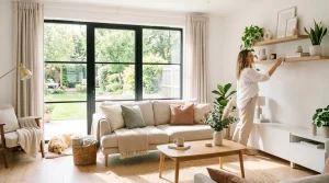 10 Anti-Burnout Hacks for Instant Cleaning Motivation 30 Cleaning motivation anti burnout guide living room reset (AI Generated Image)