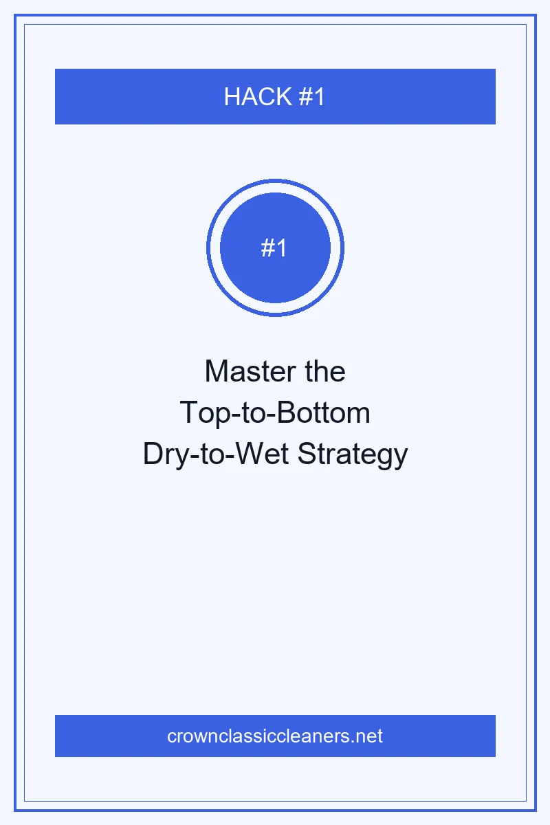 15 Pro Cleaning Tips to Reset Every Room in Record Time 3 Master the Top-to-Bottom Dry-to-Wet Strategy for Dust-Free Rooms - cleaning tips (AI Generated Image)