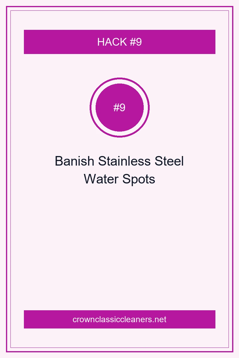 15 Pro Cleaning Tips to Reset Every Room in Record Time 11 Banish Stainless Steel Water Spots with Mineral-Busting Acids - cleaning tips (AI Generated Image)