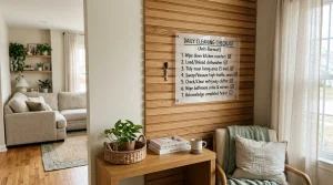 The Realistic Daily Cleaning Checklist: 7 Anti-Burnout Chores 85 daily cleaning checklist printable schedule 1 (AI Generated Image)