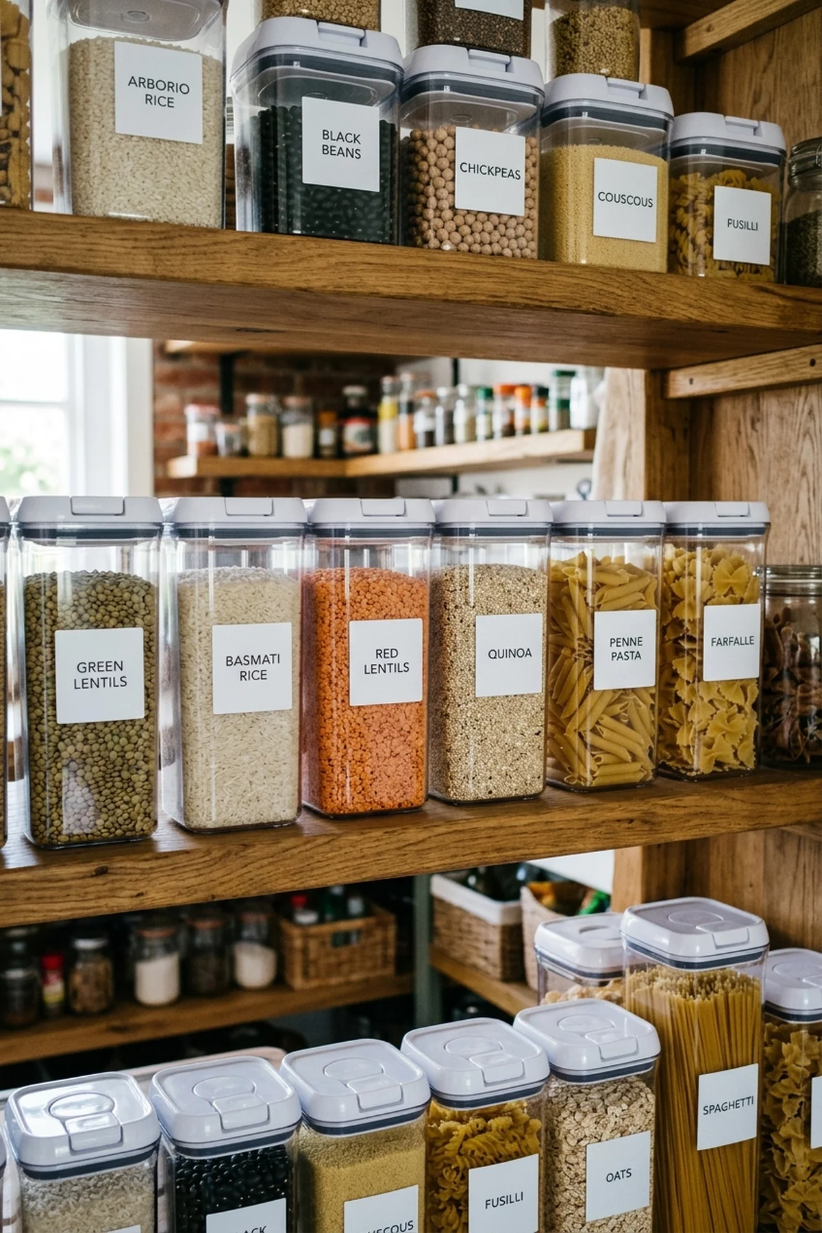 15 Best Decluttering Ideas for a Stress-Free Home (2026) 13 12. Minimalist Thermal Labeling for High-Clarity Storage Bins - decluttering ideas (AI Generated Image)