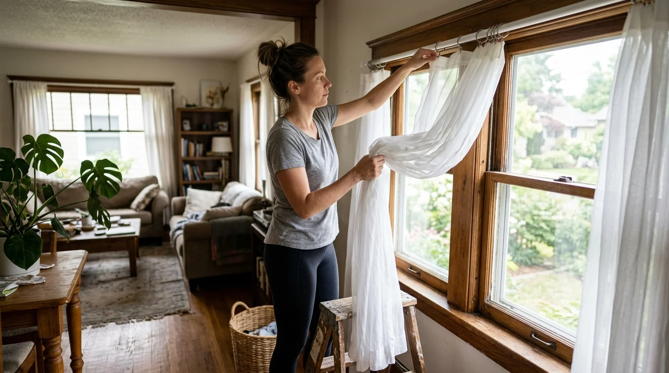 The 15-Minute House Cleaning Schedule (Free Printable Checklist) 15 Dryer Sheet Baseboard Repellent Hack for Long-Lasting Dust Control - house cleaning schedule (AI Generated Image)