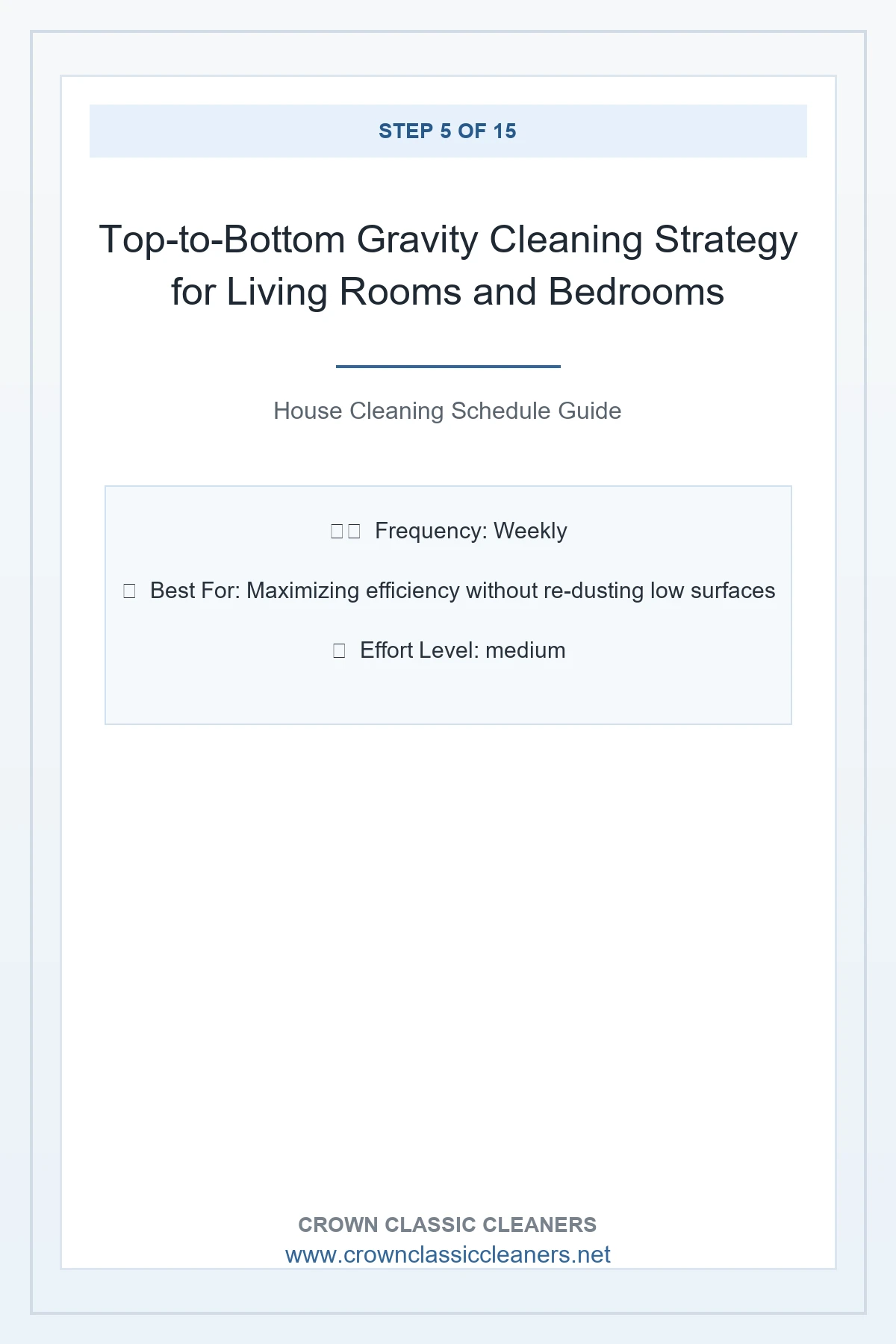 Top-to-Bottom Gravity Cleaning Strategy for Living Rooms and Bedrooms - house cleaning schedule (AI Generated Image)
