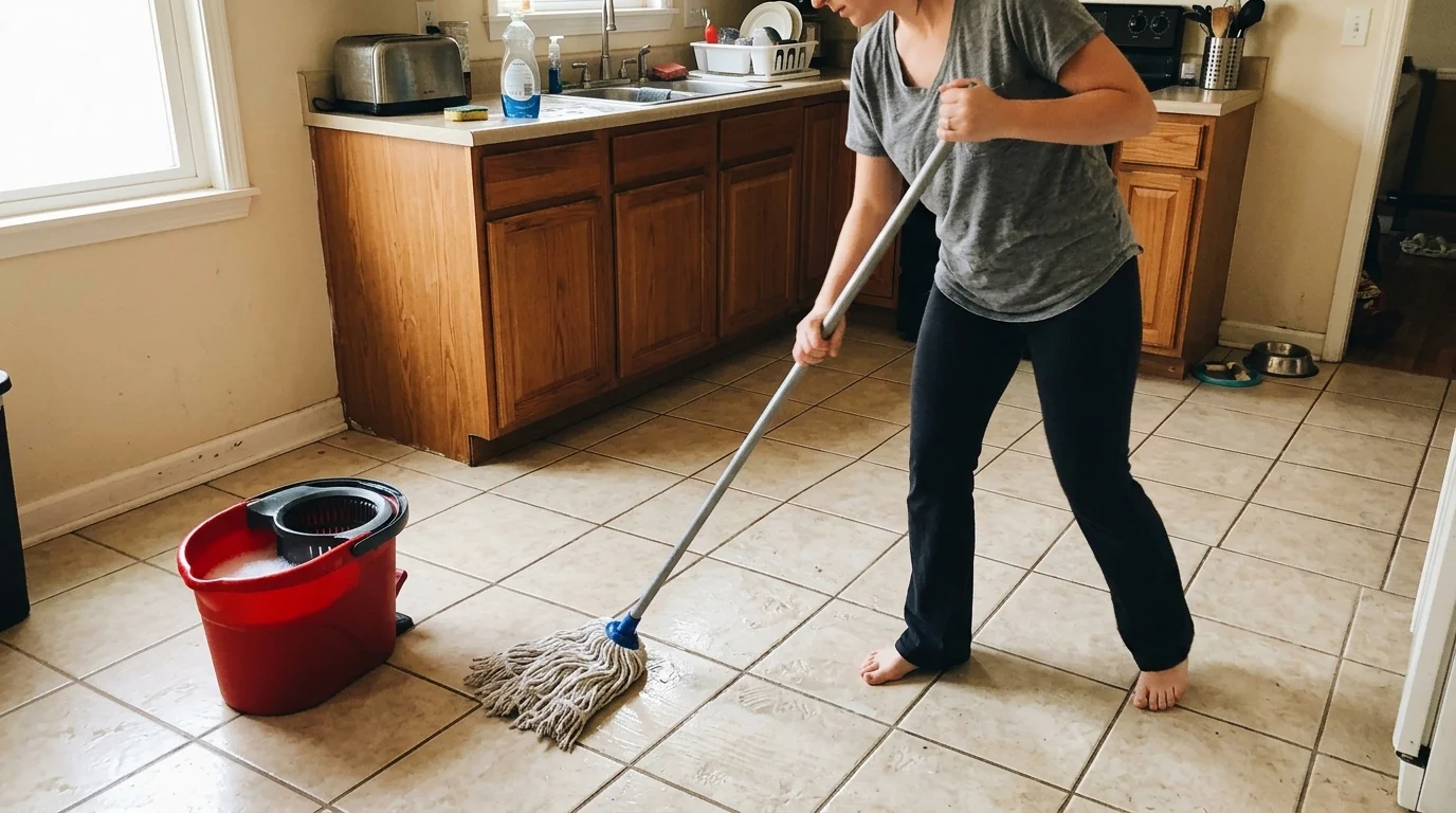 The 15-Minute House Cleaning Schedule (Free Printable Checklist) 9 HEPA Filter Vacuum Routine for Allergy-Free Rugs and Carpets - house cleaning schedule (AI Generated Image)