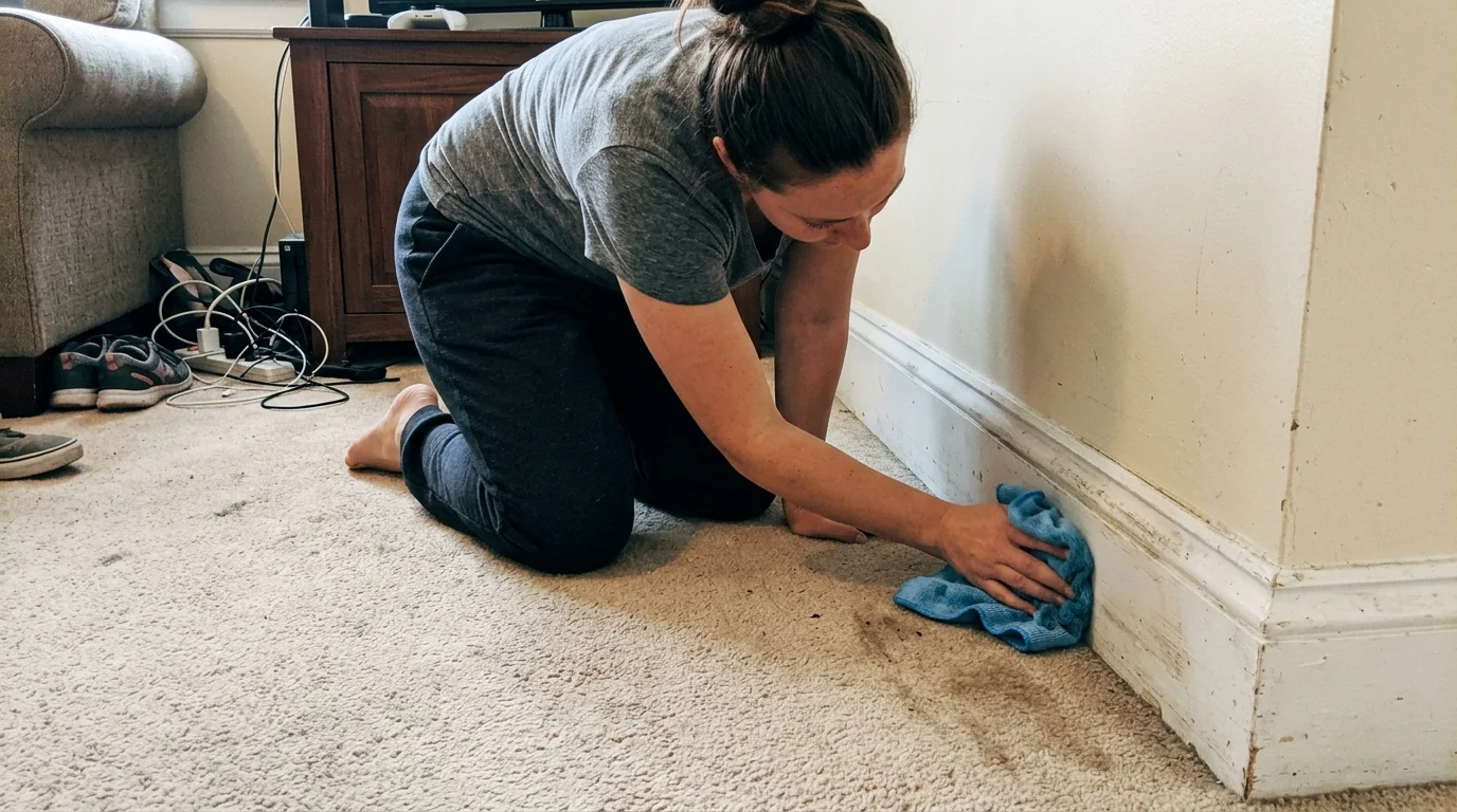 The 15-Minute House Cleaning Schedule (Free Printable Checklist) 10 Two-Bucket Mop and Rinse System for Streak-Free Hardwood and Tile Floors - house cleaning schedule (AI Generated Image)