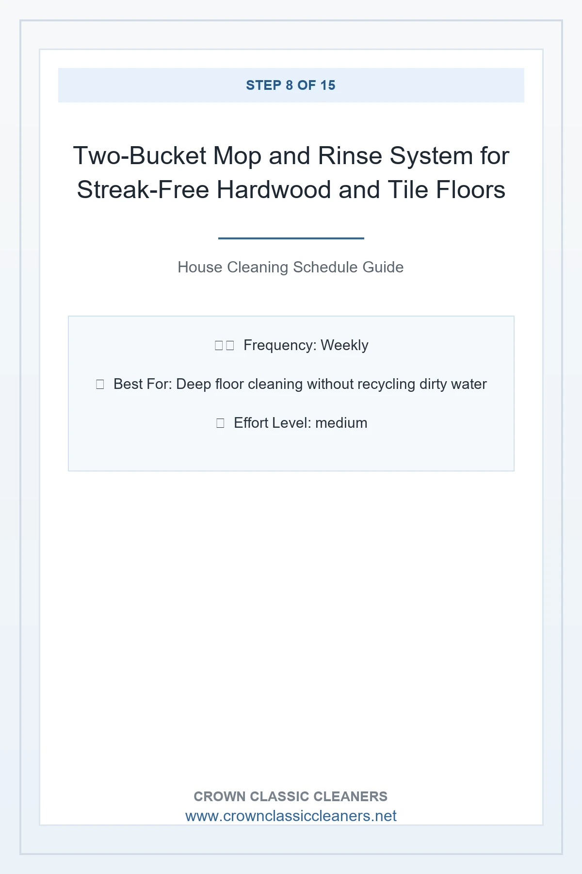 Two-Bucket Mop and Rinse System for Streak-Free Hardwood and Tile Floors - house cleaning schedule (AI Generated Image)