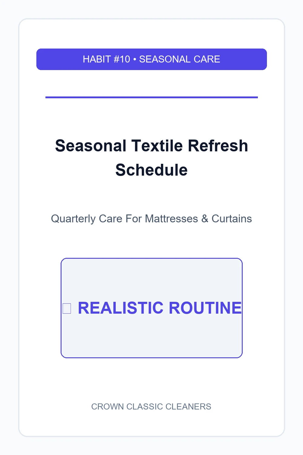seasonal mattress and textile refresh - realistic cleaning schedule (AI Generated Image)