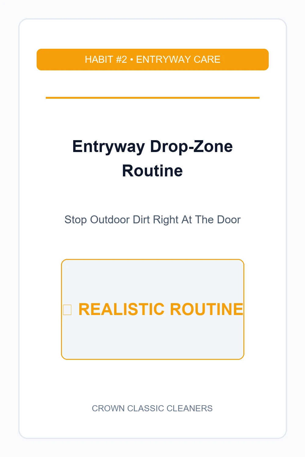 entryway drop-zone routine - realistic cleaning schedule (AI Generated Image)