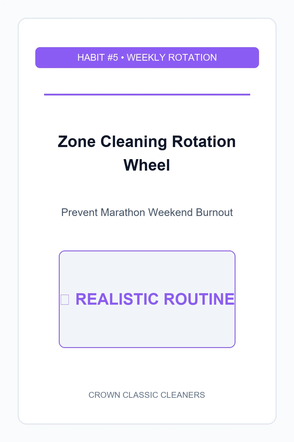 zone cleaning rotation wheel - realistic cleaning schedule (AI Generated Image)