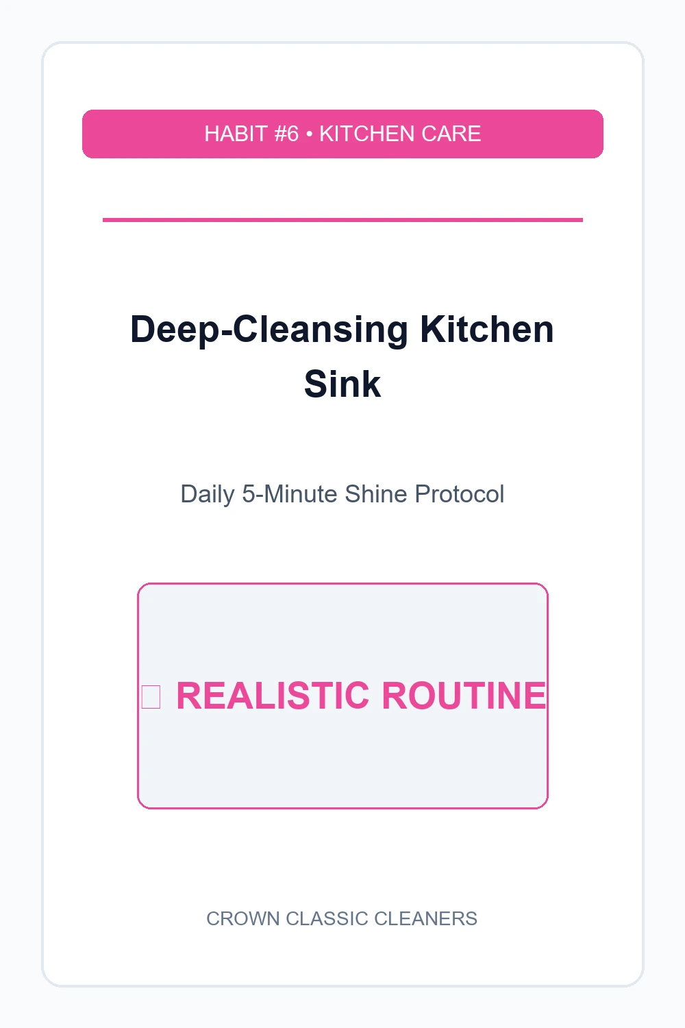 kitchen sink deep cleaning protocol - realistic cleaning schedule (AI Generated Image)
