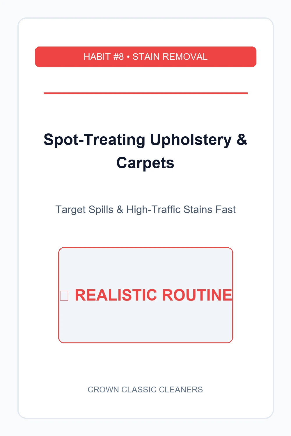 upholstery and carpet spot treating - realistic cleaning schedule (AI Generated Image)