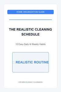 The Realistic Cleaning Schedule: 10 Easy Daily & Weekly Habits 73 realistic cleaning schedule featured (AI Generated Image)