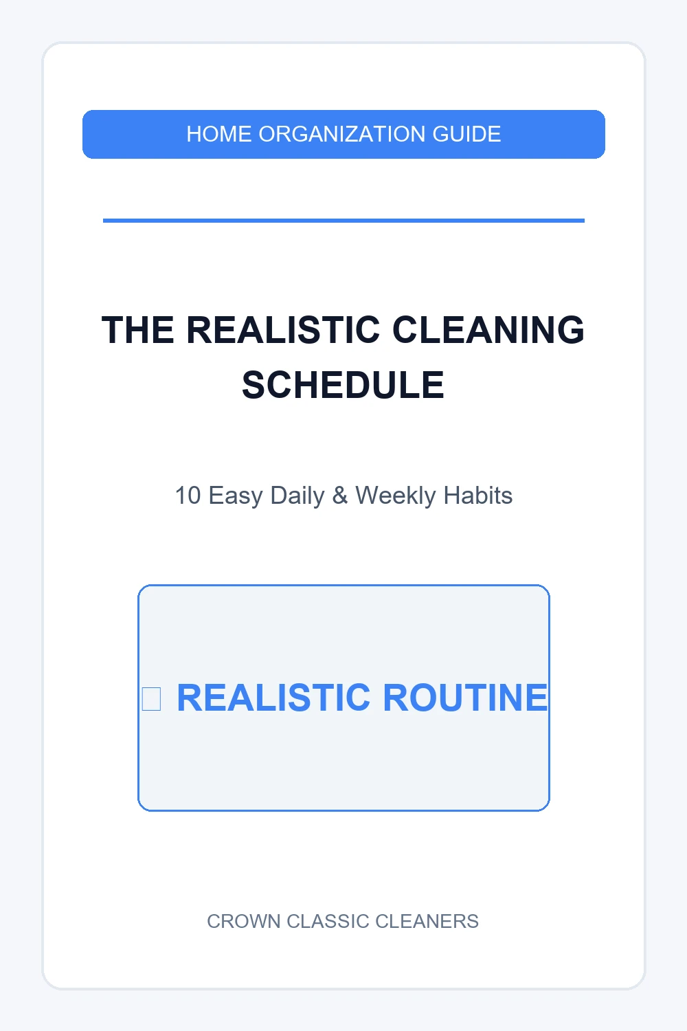 realistic cleaning schedule featured (AI Generated Image)