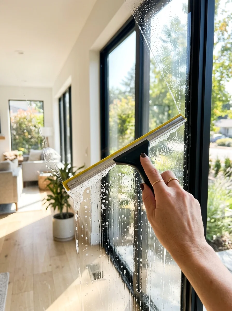3 spring cleaning checklist window track restoration streak free glass (AI Generated Image)