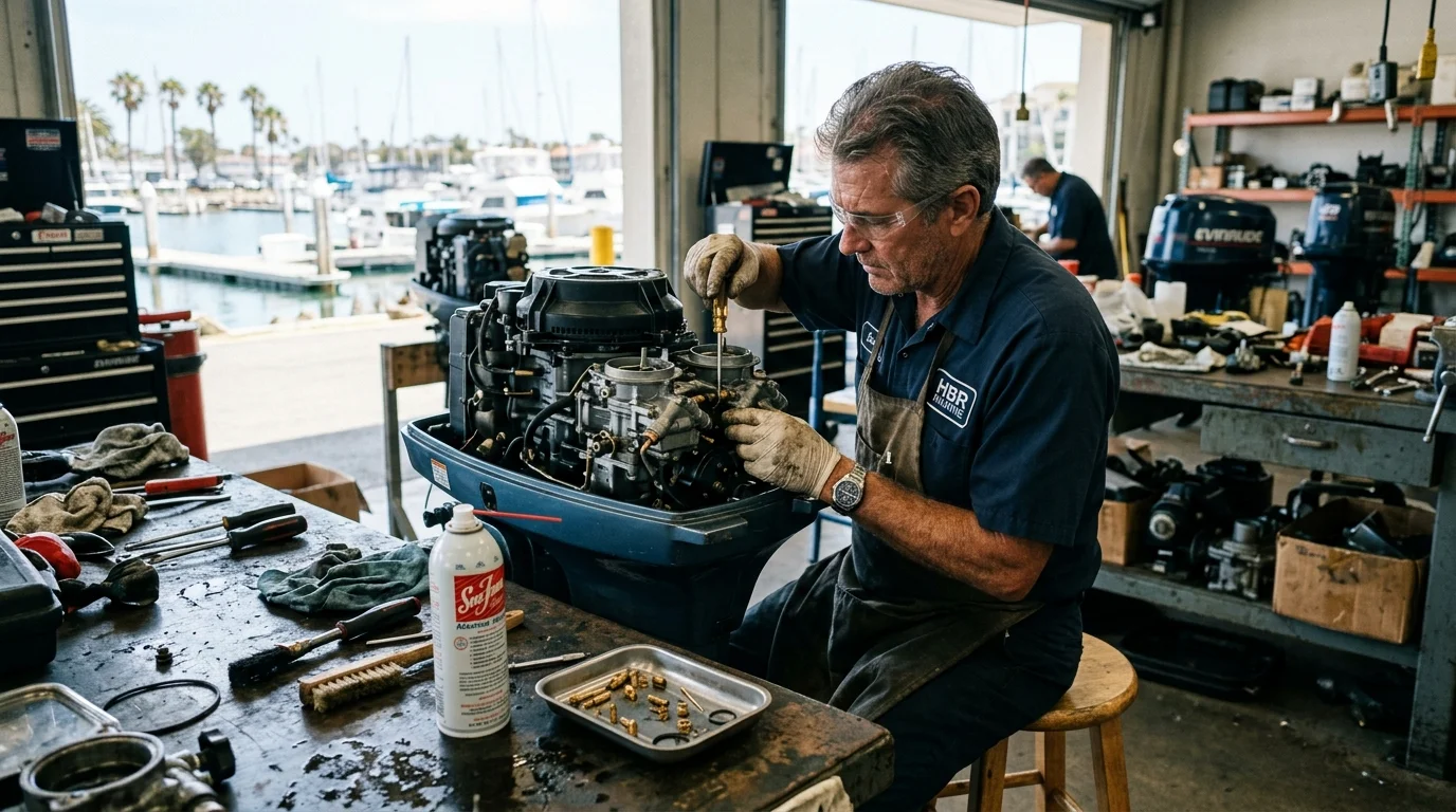 Outboard Carburetor Cleaner: Marine Fuel System Maintenance and Cleaning Guide 1 wp media crownclassiccleaners net bd766c26 (AI Generated Image)